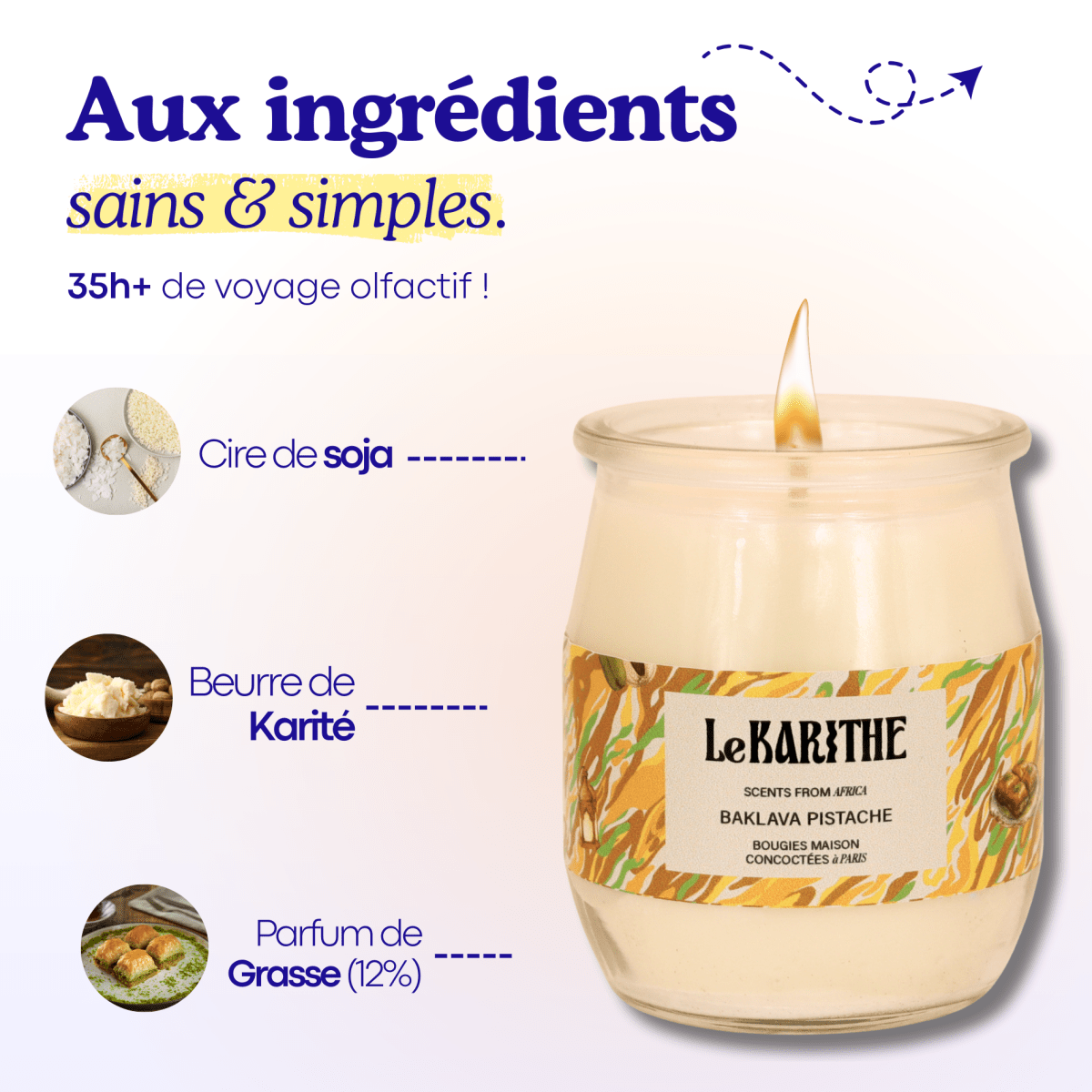 Bougie Parfumée - Baklava Pistache 🥮