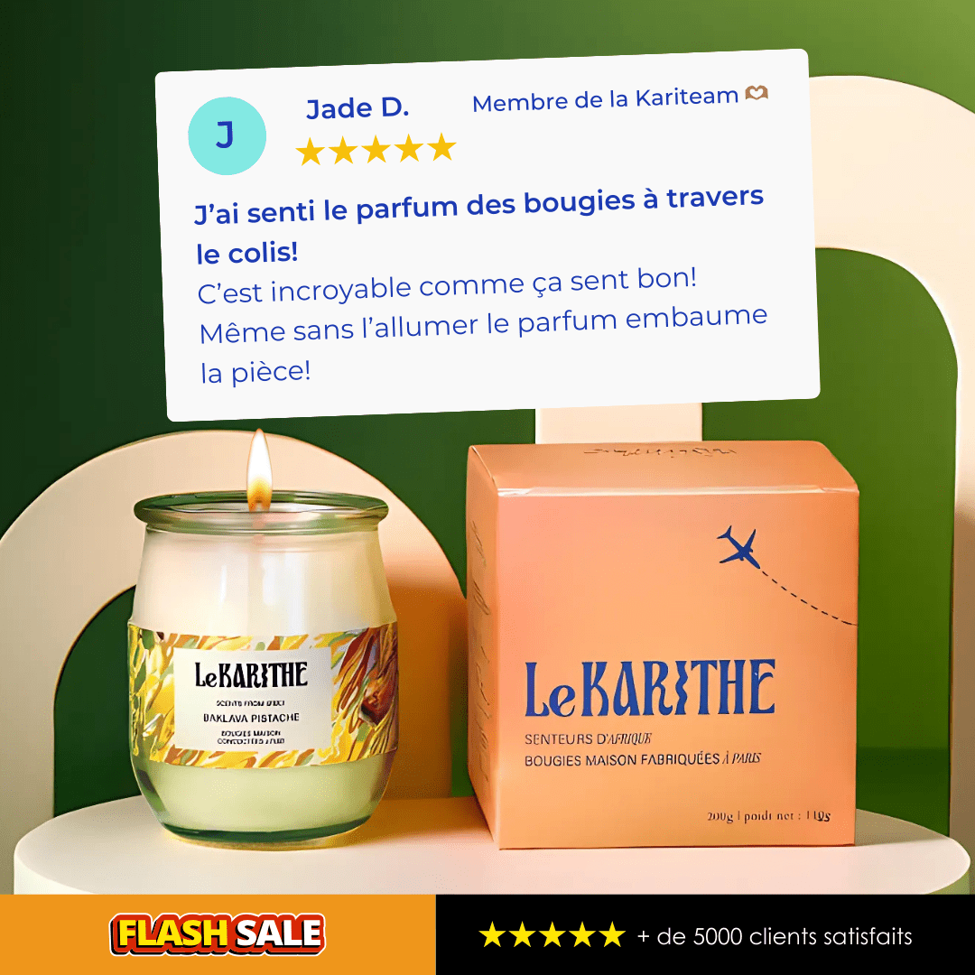 Bougie Parfumée - Baklava Pistache 🥮