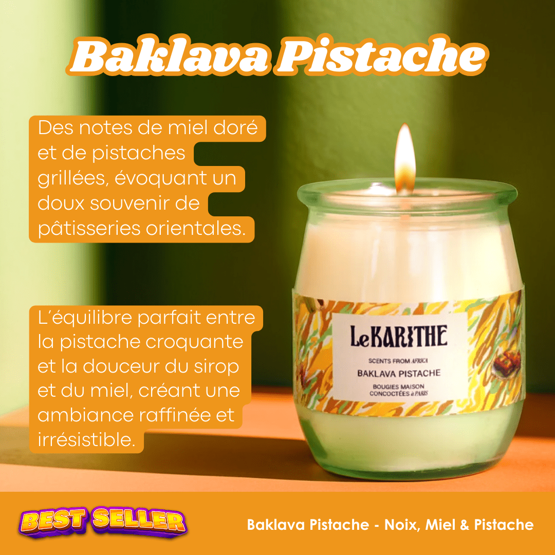 Bougie Parfumée - Baklava Pistache 🥮