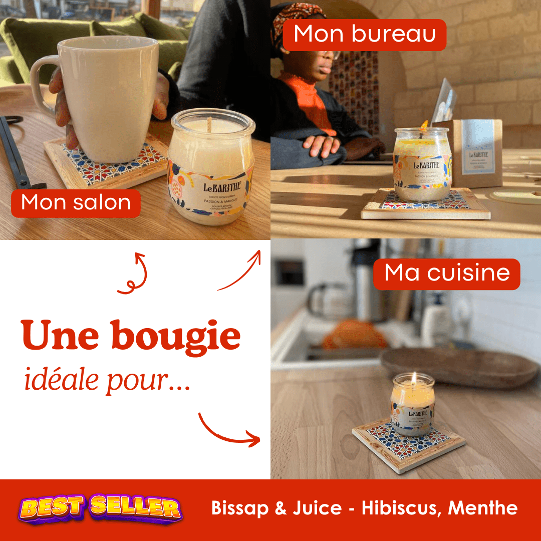 Bougie Parfumée - Bissap & Juice