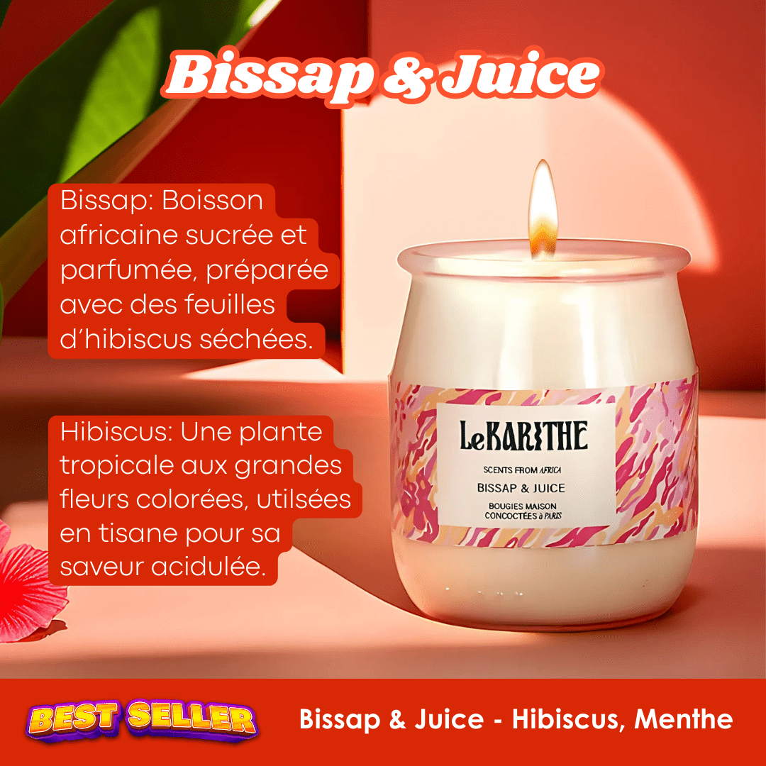 Bougie Parfumée - Bissap & Juice