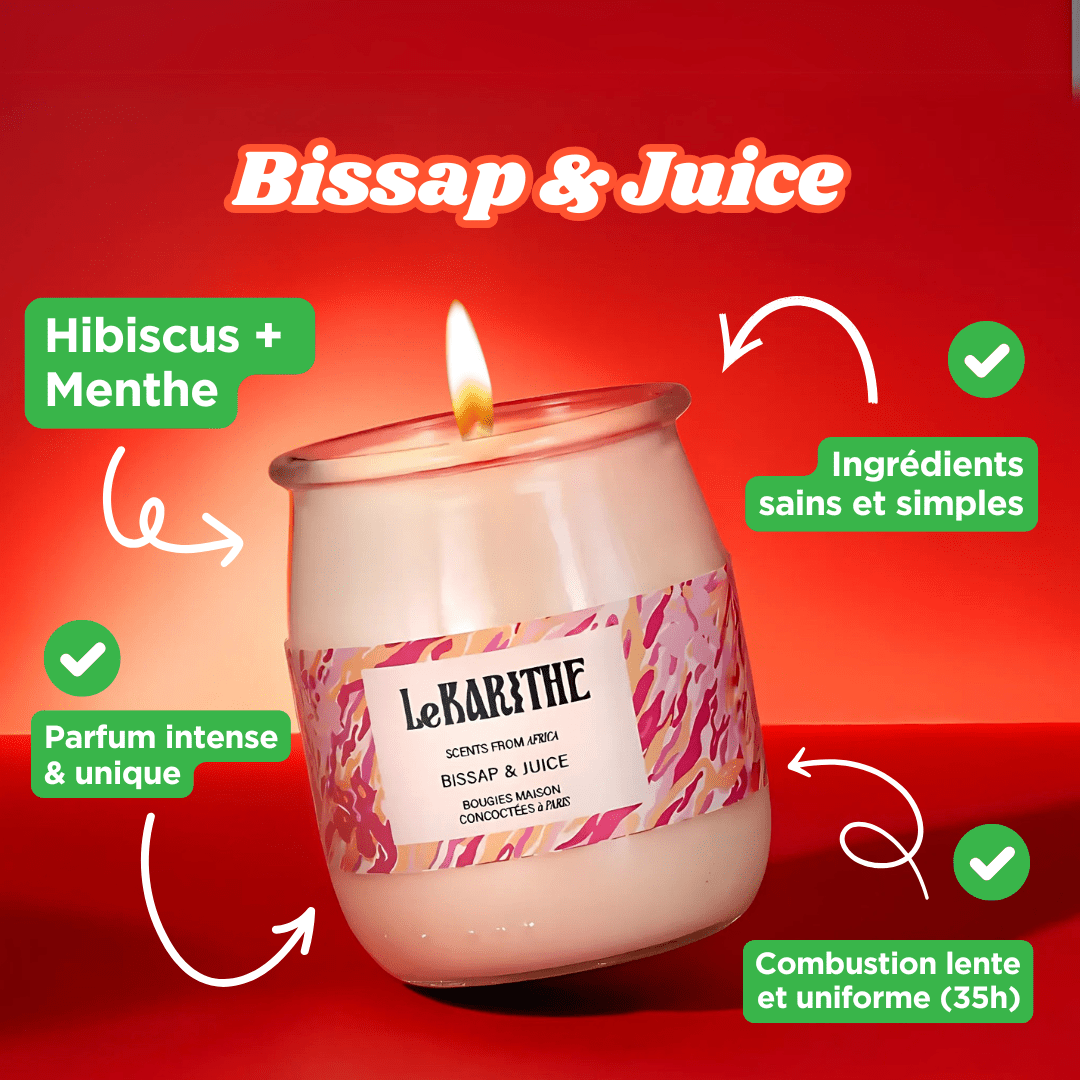 Bougie Parfumée - Bissap & Juice
