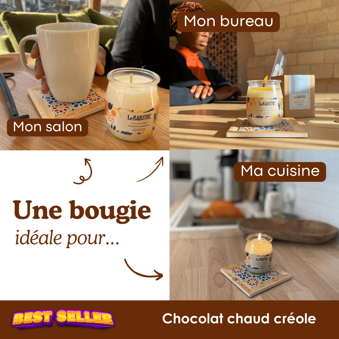 Bougie Parfumée - Chocolat Créole 🍫