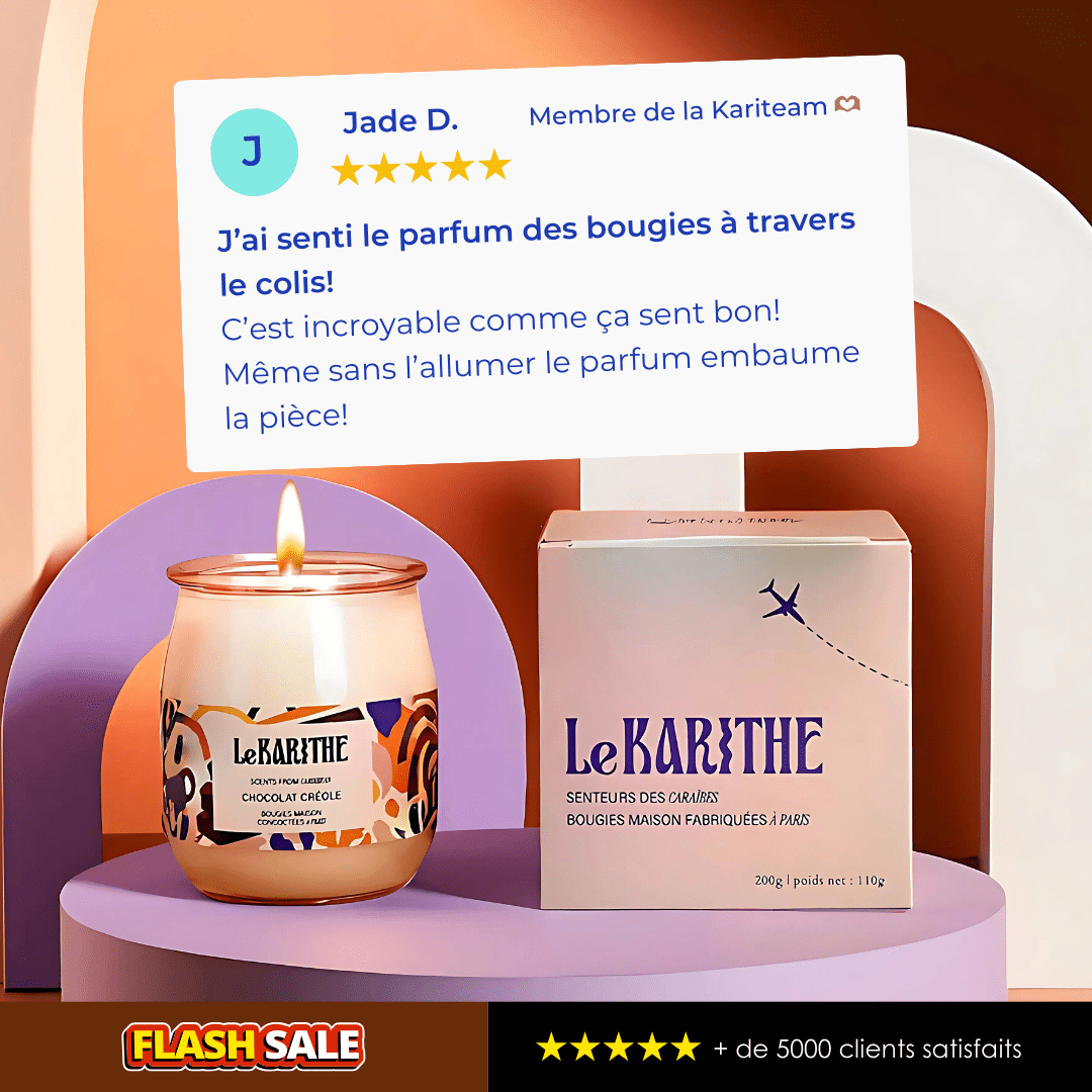Bougie Parfumée - Chocolat Créole 🍫