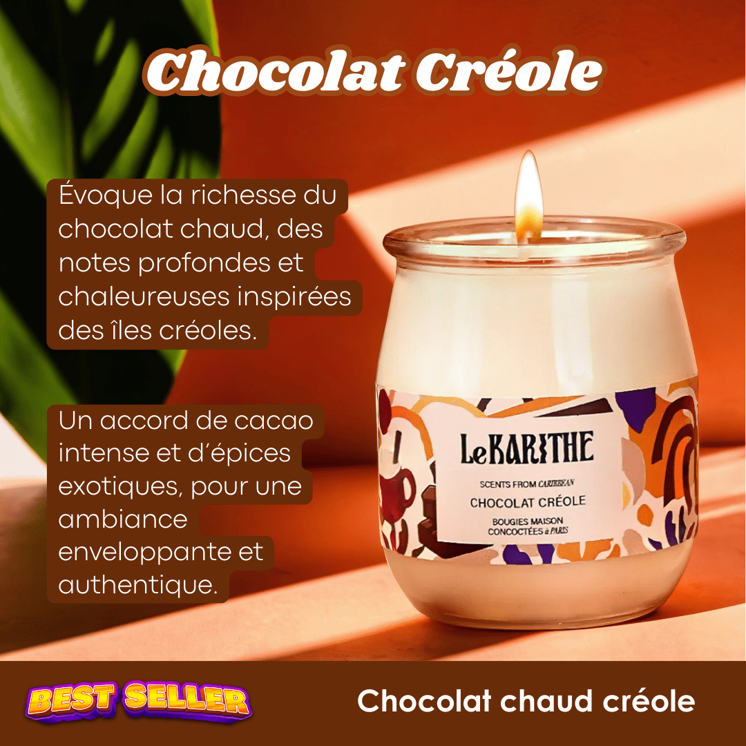 Bougie Parfumée - Chocolat Créole 🍫