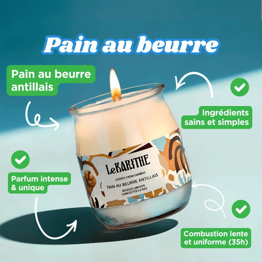 Bougie Parfumée - Pain au Beurre Antillais 🍞
