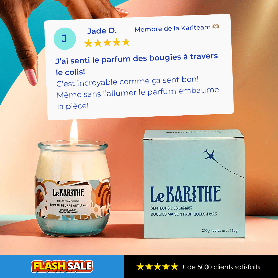 Bougie Parfumée - Pain au Beurre Antillais 🍞