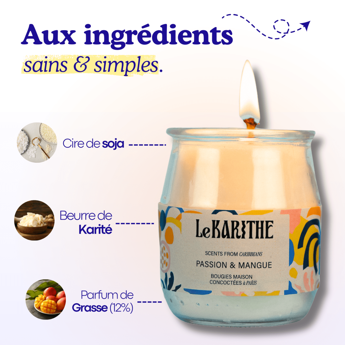 Bougie Parfumée - Passion & Mangue