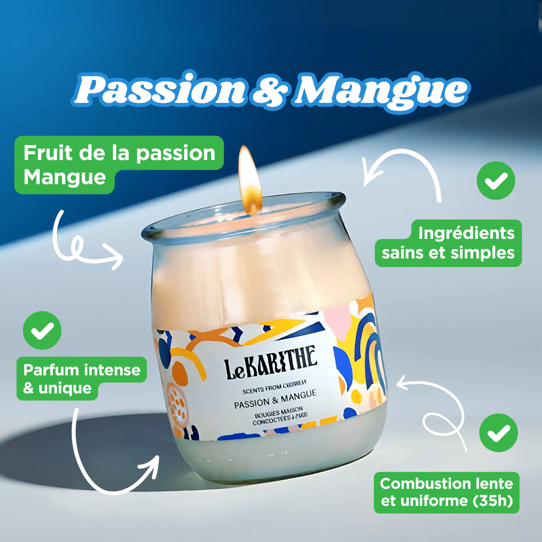 Bougie Parfumée - Passion & Mangue