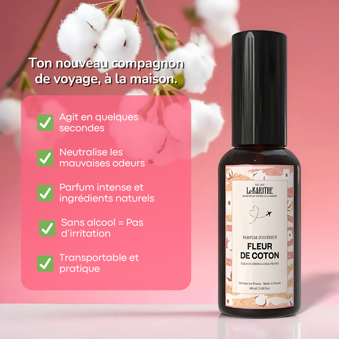 Parfum d'ambiance & d'intérieur - Fleur de Coton 🧺