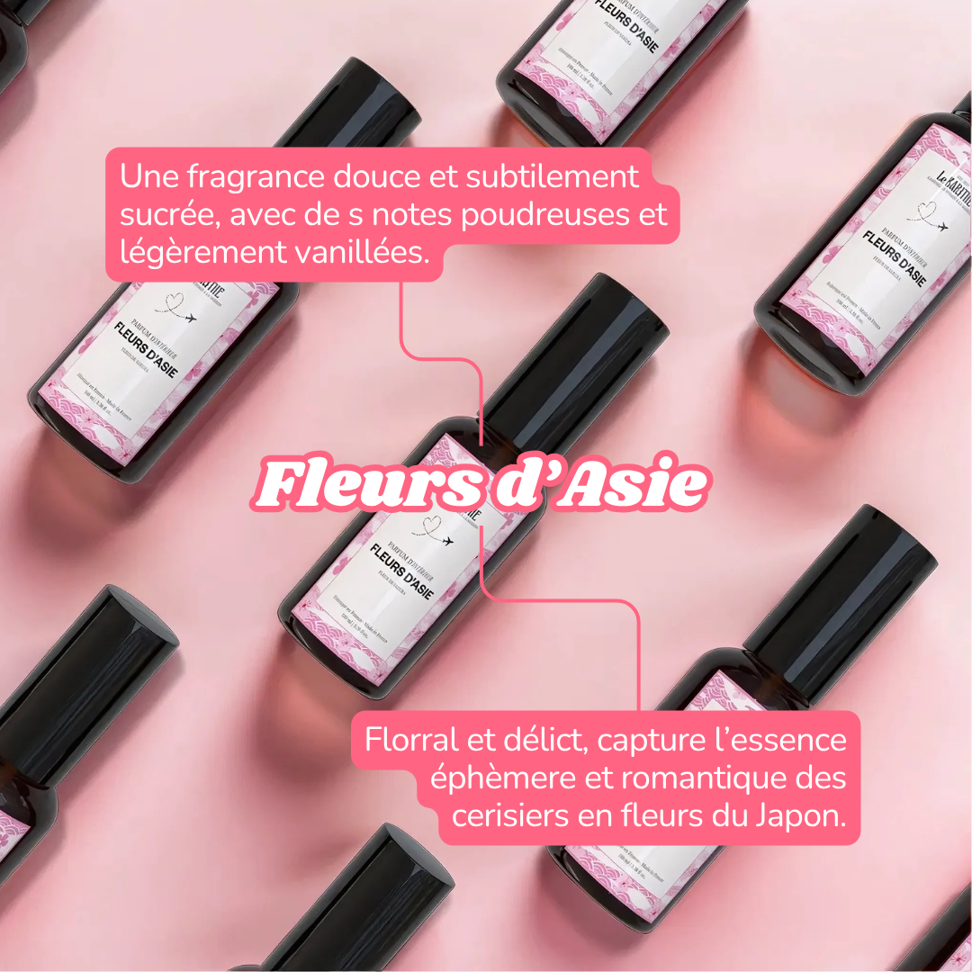 Parfum d'ambiance & d'intérieur - Fleurs d'Asie 🌸