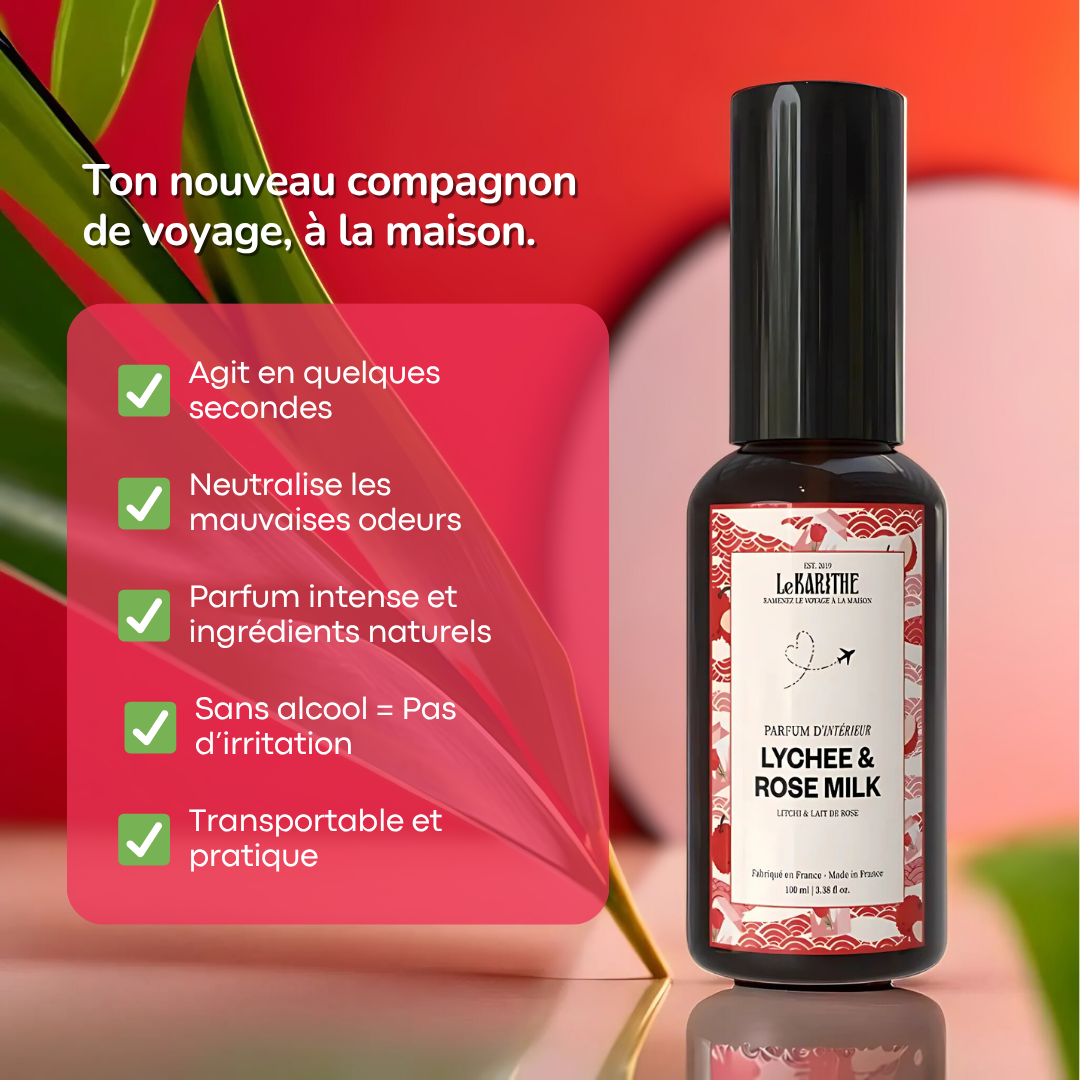 Parfum d'ambiance & d'intérieur - Lychee & Rose Milk 🌹