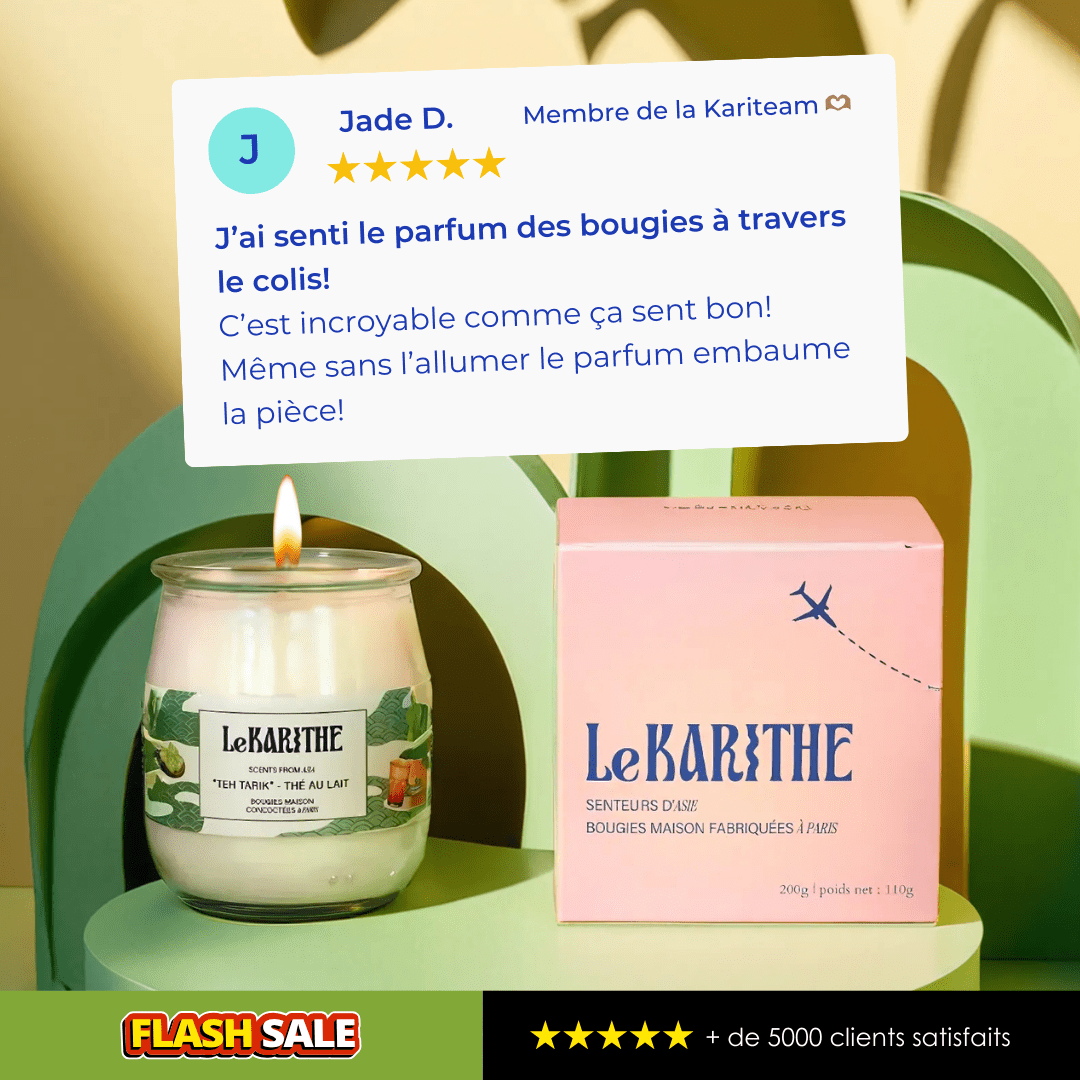 Bougie Parfumée - "Teh Tarik" / Thé au lait Malaisien 🇲🇾