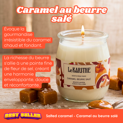 Bougie Parfumée - Caramel Beurre salé 🍮