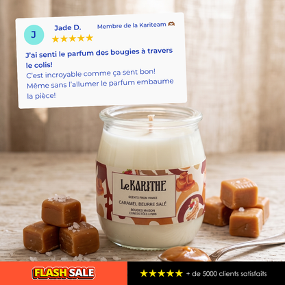 Bougie Parfumée - Caramel Beurre salé 🍮