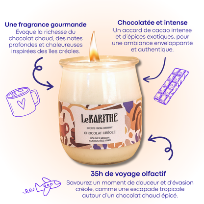 Bougie Parfumée - Chocolat Créole 🍫