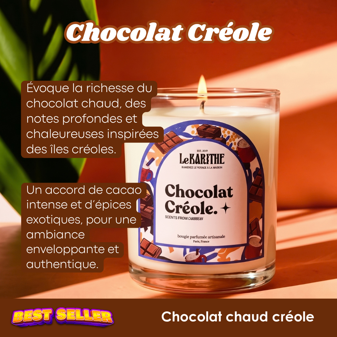 Bougies 1ère Classe - Chocolat Créole