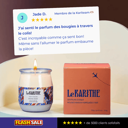 Bougie Parfumée - Encens Boisé