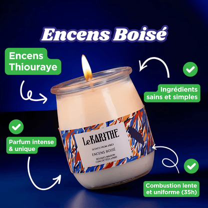 Bougie Parfumée - Encens Boisé