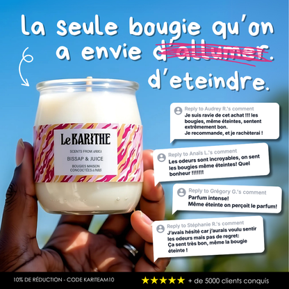 MIX & MATCH - Lot de 7 bougies (6 bougies achetées + 1 OFFERTE)