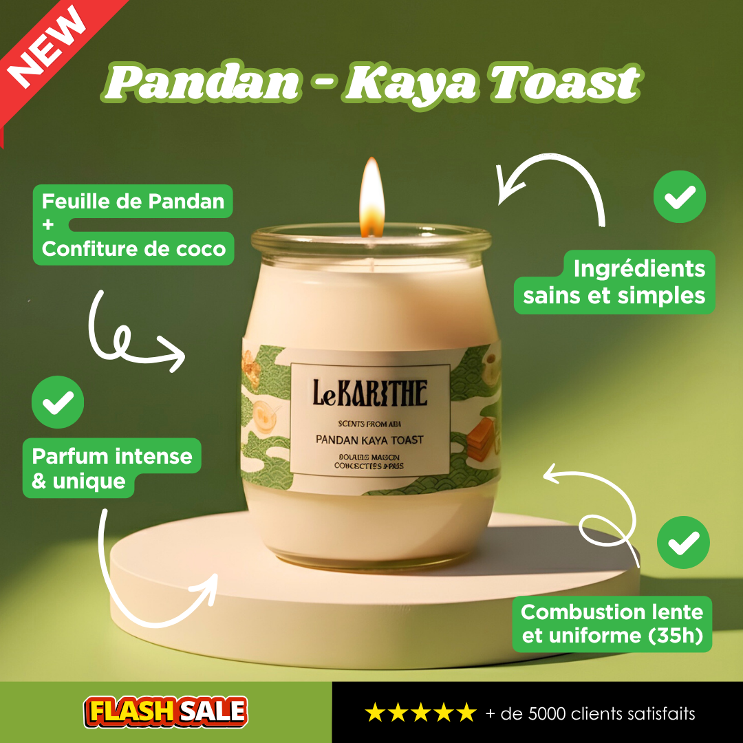 Bougie Parfumée - Pandan Kaya Toast 🥪