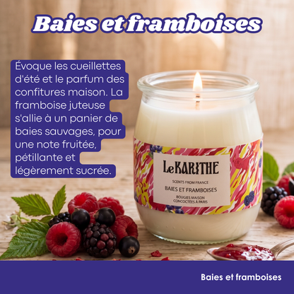 Bougie Parfumée - Baies & Framboises